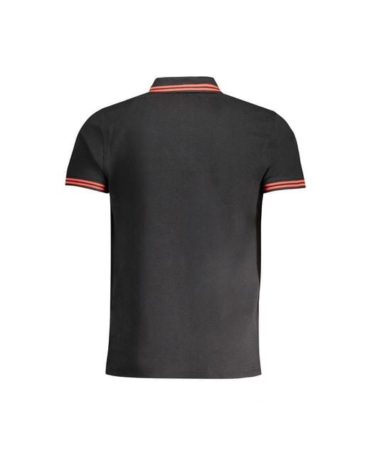 Roberto Cavalli Black Cotton Polo Shirt for men