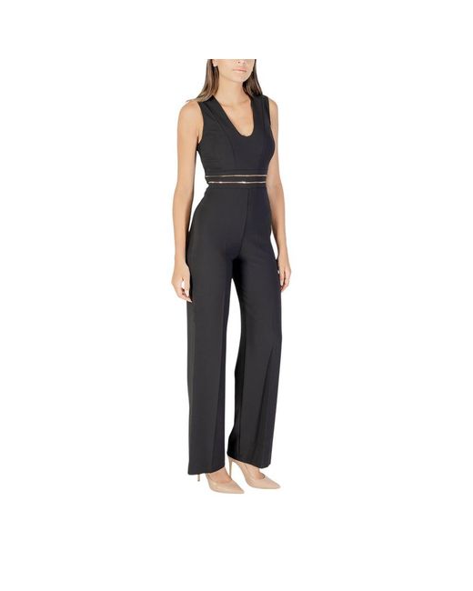Rinascimento Black Polyester Jumpsuit