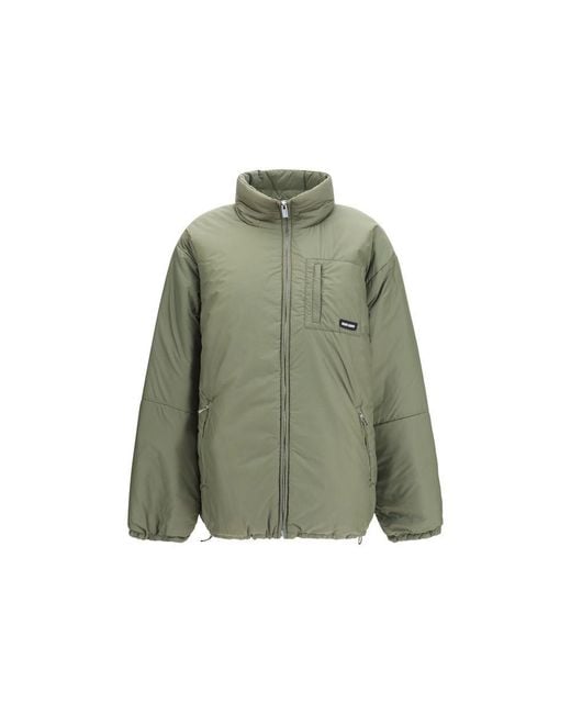 Miu Miu Green Bicolor Goose Down Shell Jacket