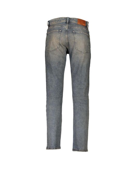 Boss Gray Vintage Effect Regular Fit Jeans for men