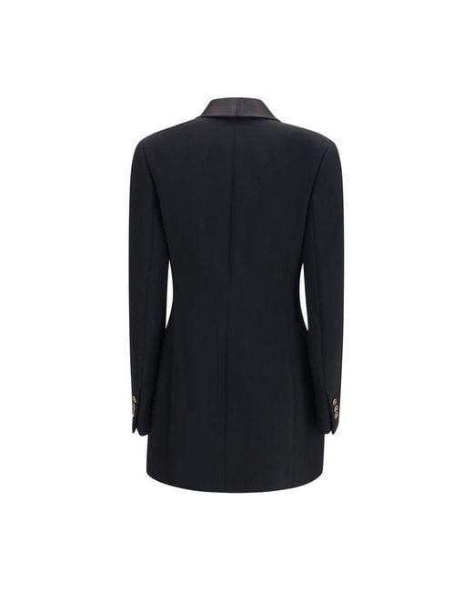 Versace Black Wool Oves Aries Blazer