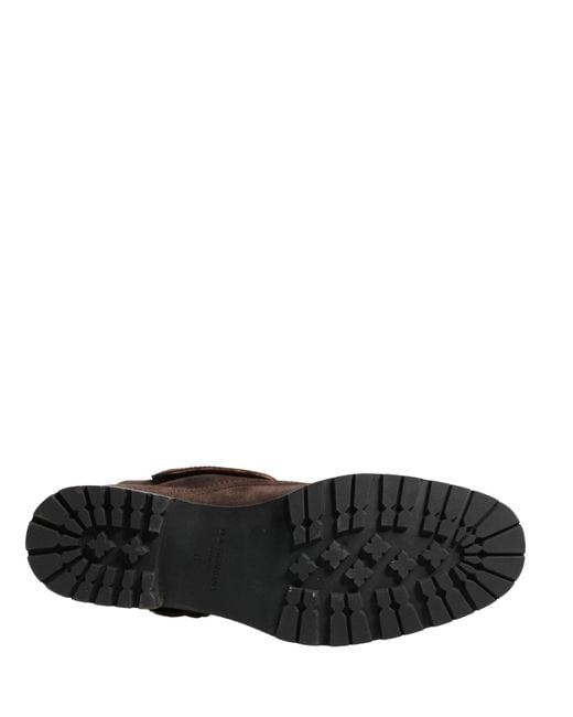 Dolce & Gabbana Black Brown Suede Leather Combat Ankle Boots Shoes for men