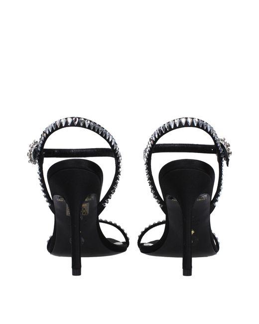 Stuart Weitzman Black Satin Sandal for men