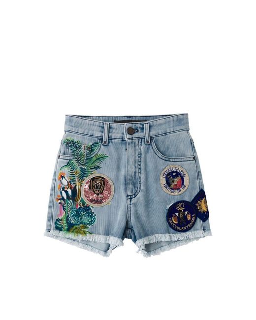 MR & MRS Blue Cotton 's Short