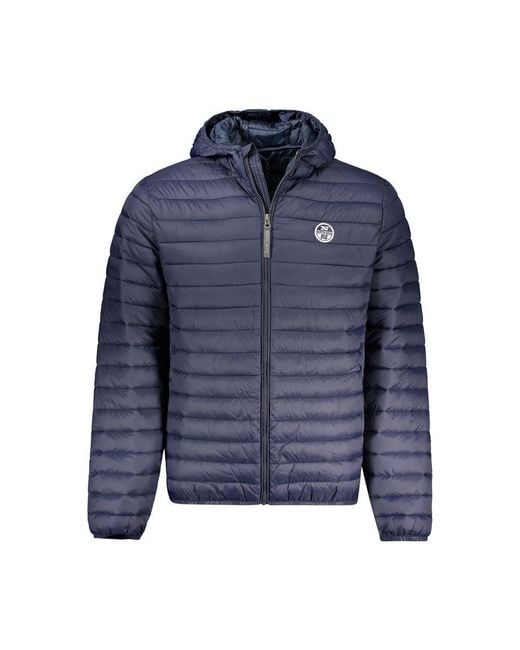 North Sails Blue Polyamide Men's Jacket for men