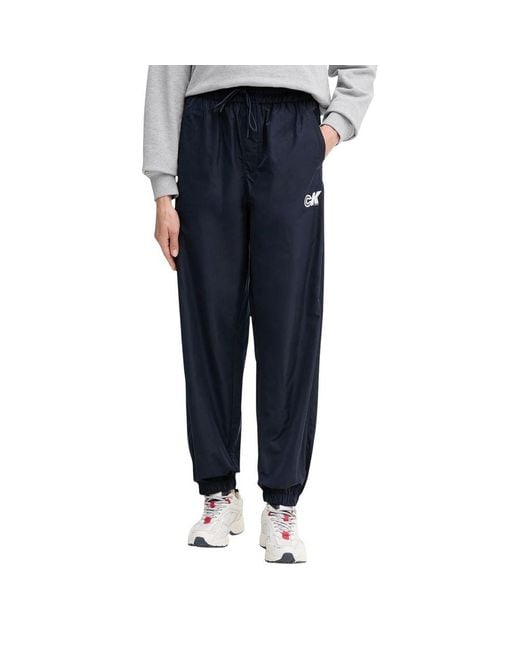 Calvin Klein Blue Recycled Polyester Joggers (workout Pants)