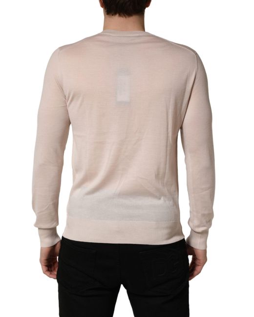 Dolce & Gabbana Multicolor Beige Cashmere V for men