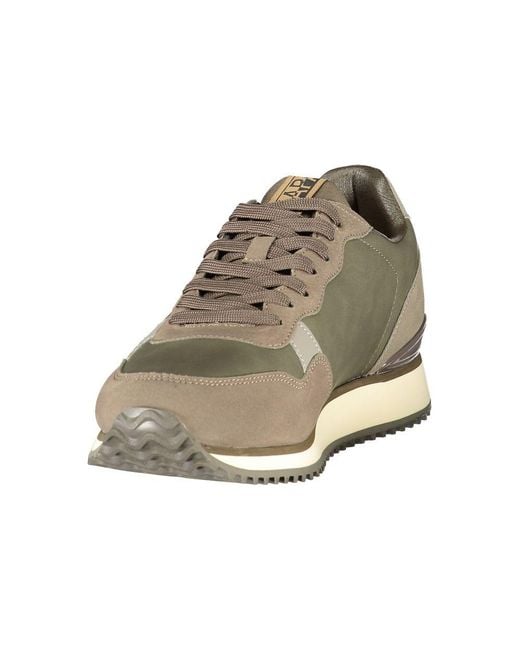 Napapijri Gray Verde Polyurethane Uomo Sneaker for men