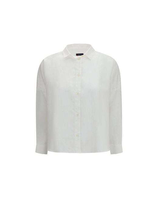 Deperlu White Linen Shirt
