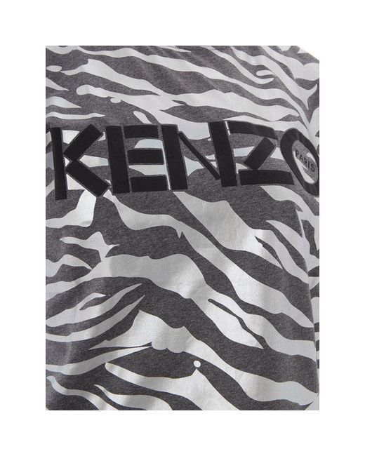 KENZO Gray Multicolor Cotton T