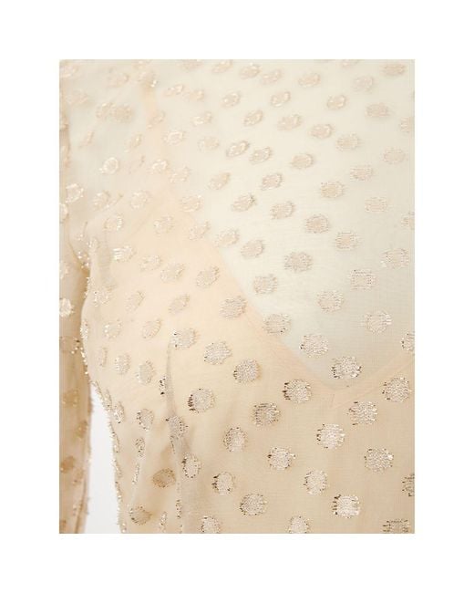 Lardini Natural Beige Cotton Cocktail Dress