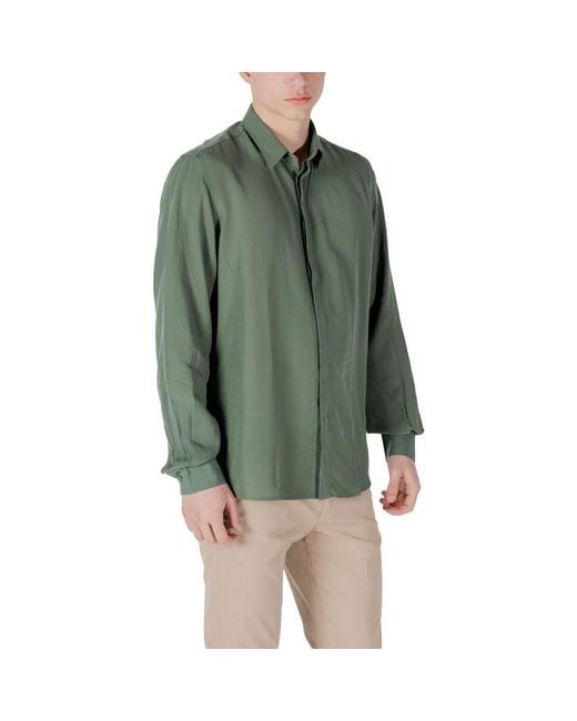 Antony Morato Green Lyocell Shirt for men