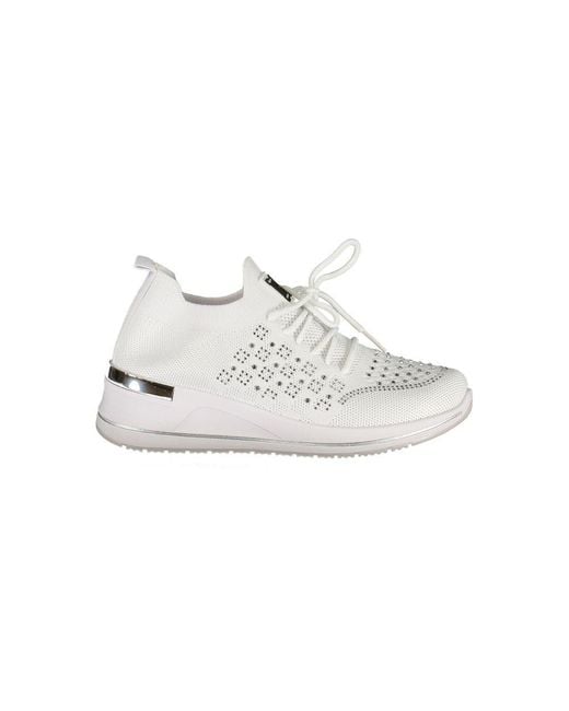 Laura Biagiotti White Bianco Polyester Sneaker
