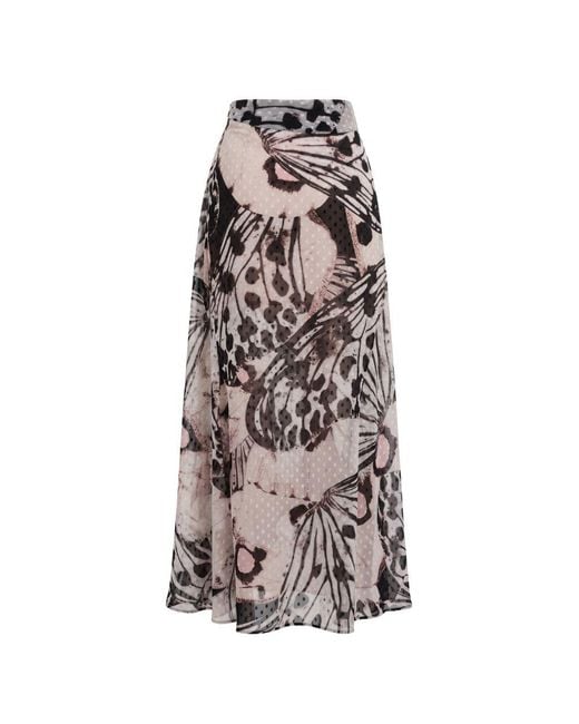 Trussardi Multicolor Pink Polyester Skirt