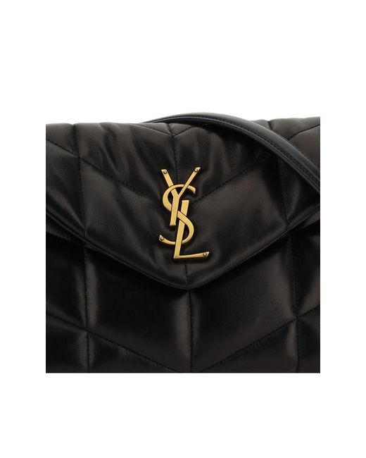 Saint Laurent Black Lamb Ovis Aries Aries Shoulder Bag