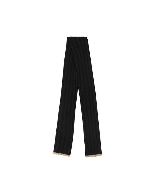 Brunello Cucinelli Black Cashmere Scarf for men