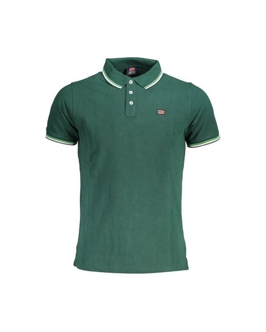Norway 1963 Green Cotton Polo Shirt for men