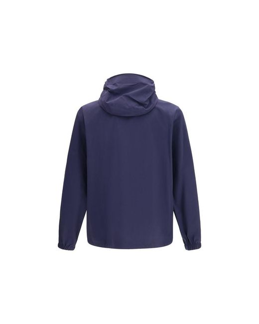 Moncler Blue Polyamide Shell Jacket for men