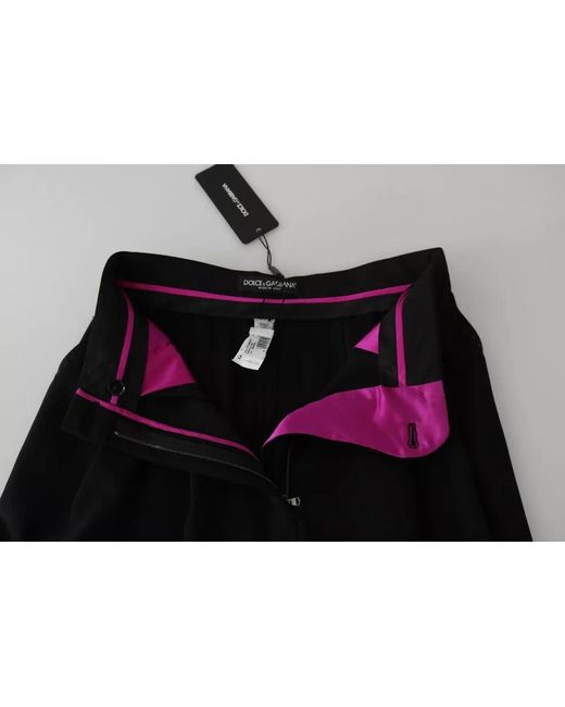 Dolce & Gabbana Black Cropped Trousers