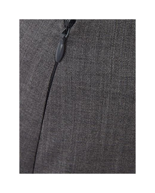 Lardini Gray Wool Skirt