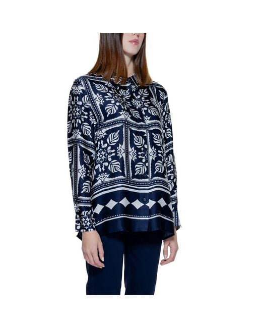 Street One Blue Viscose Blouse
