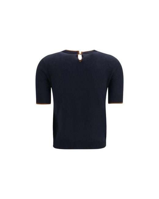 Max Mara Blue Silk T