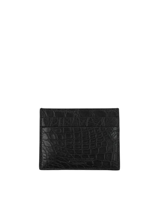 Billionaire Italian Couture Black Crocodile Cardholder for men