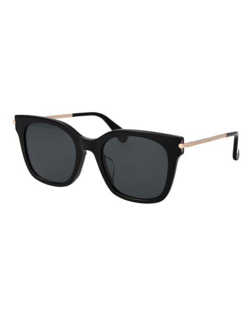 Max Mara Black Acetate Sunglasses