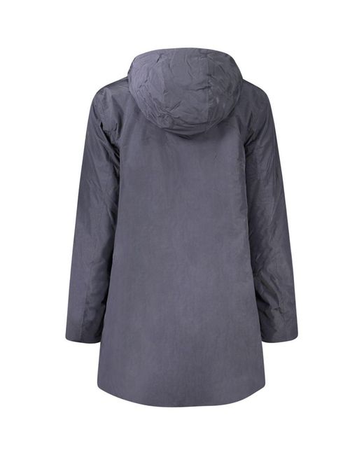 K-Way Blue Polyamide Jackets & Coat