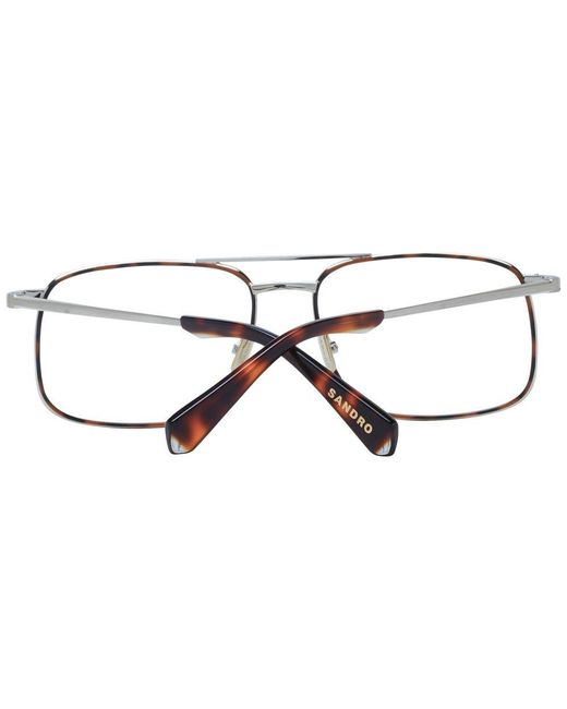 Sandro Metallic Brown Metal Glasses (frames) for men
