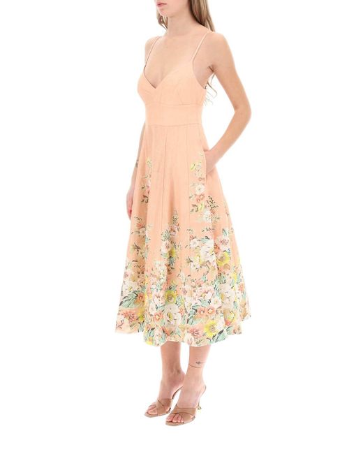 Zimmermann Matchmaker Picnic Midi Dress in Pink for Men Lyst
