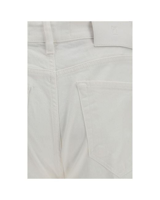 PT Torino Gray White Cotton Slim Fit Jeans for men