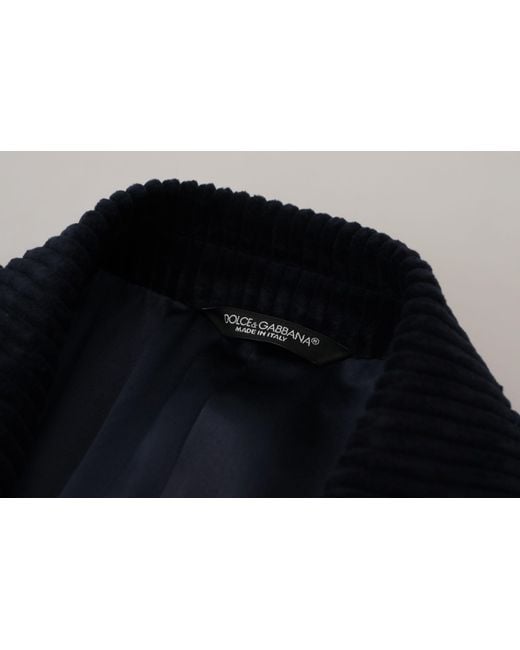 Dolce & Gabbana Black Cotton Cardigan Long Coat Men Jacket for men