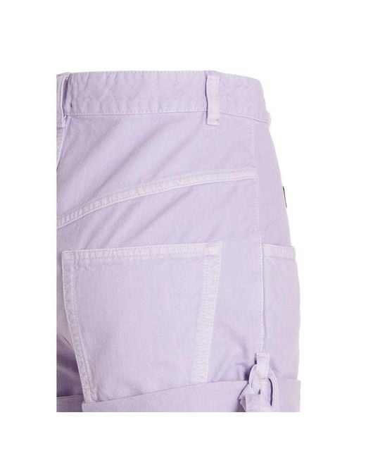 Isabel Marant Purple Cotton Shorts