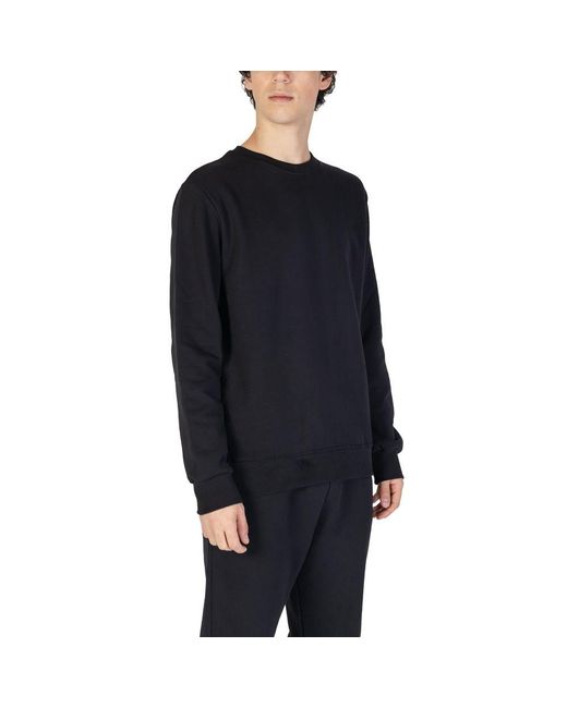 Underclub Black Cotton Sweatshirt for men