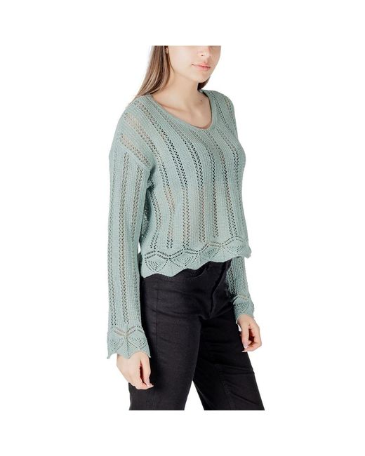 ONLY Blue Turquoise Recycled Cotton Sweatshirt