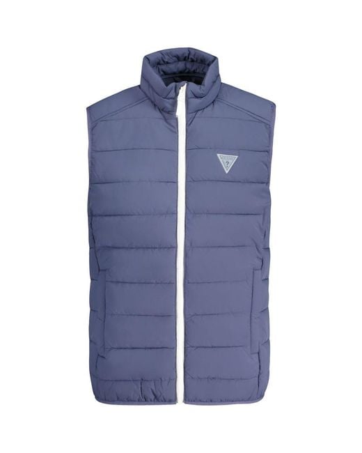Guess Blue Spandex Men Jacket for men
