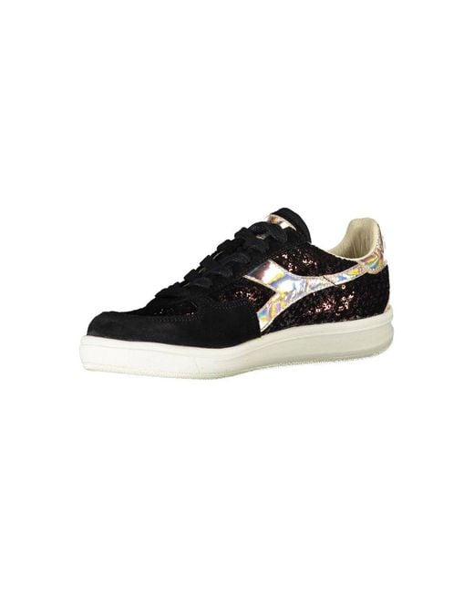Diadora Black Leather Sneaker