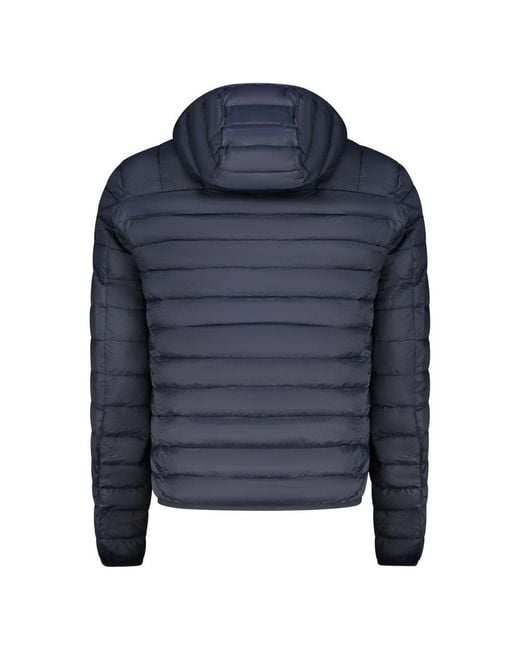Roberto Cavalli Blue Polyester Jacket for men