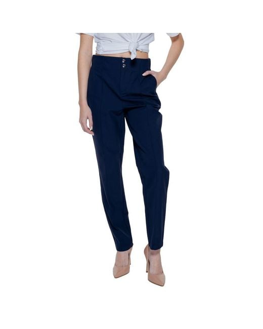 Street One Blue Polyamide Casual Pants