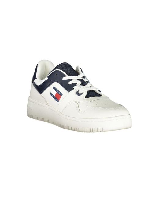 Tommy Hilfiger Blue Leather Sneaker for men