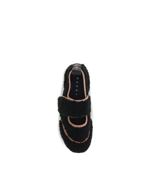 Marni Black Polyamide Athletic Sneakers