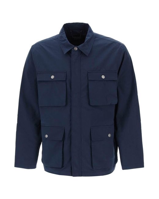 Ksubi Blue 'detonate' Technical Cotton Jacket for men