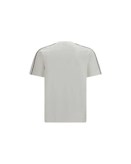 Burberry Gray White Cotton T for men