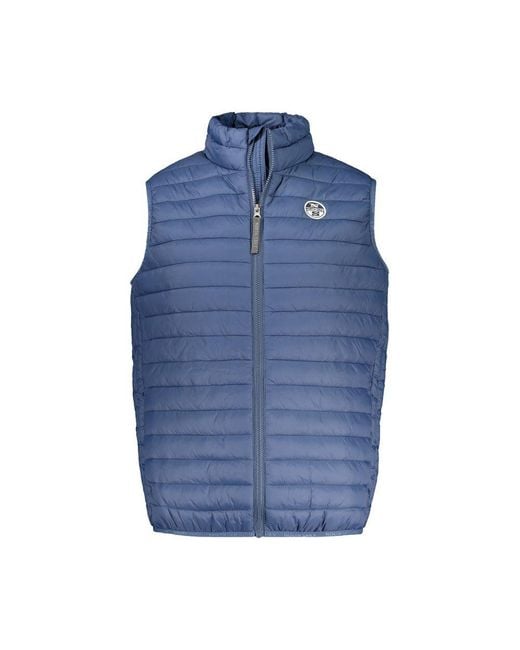 North Sails Blue Polyamide Men's Vest for men