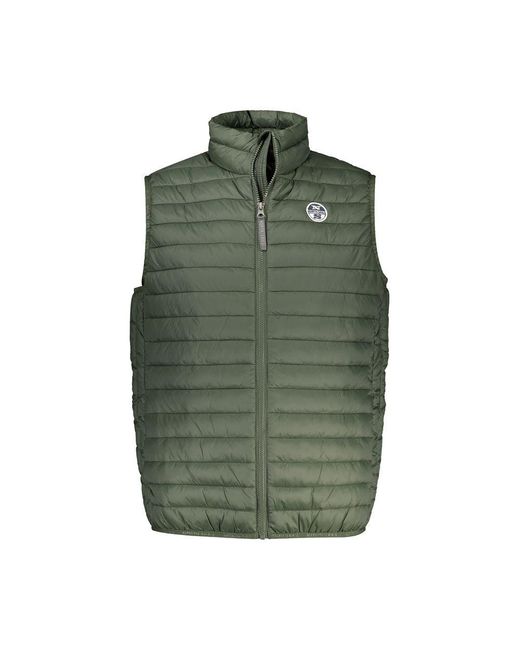 North Sails Green Verde Poliammide Mens Vest for men