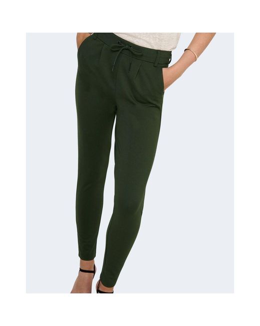 ONLY Green Viscose Jeans & Pant