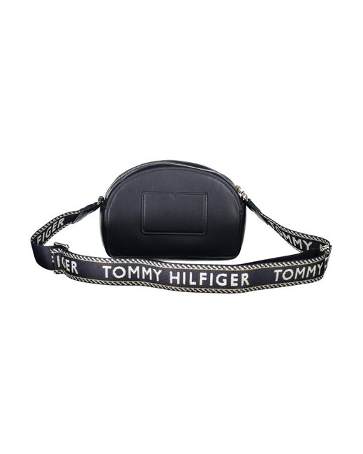 Tommy Hilfiger Blue Elegant Shoulder Bag With Logo Detail