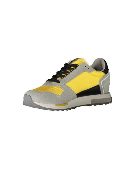 Napapijri Yellow Polyester Sneaker for men