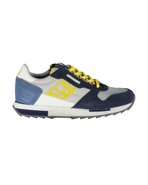 Napapijri Blue Polyester Sneaker for men